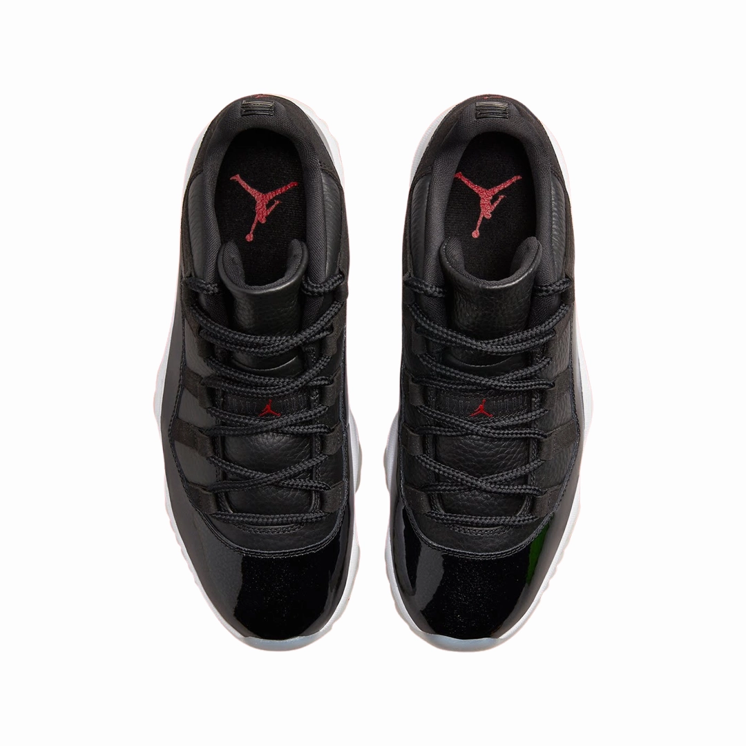 Air Jordan 11 Low Retro 72-10 Black Gym Red White Sail Basketball Shoes
