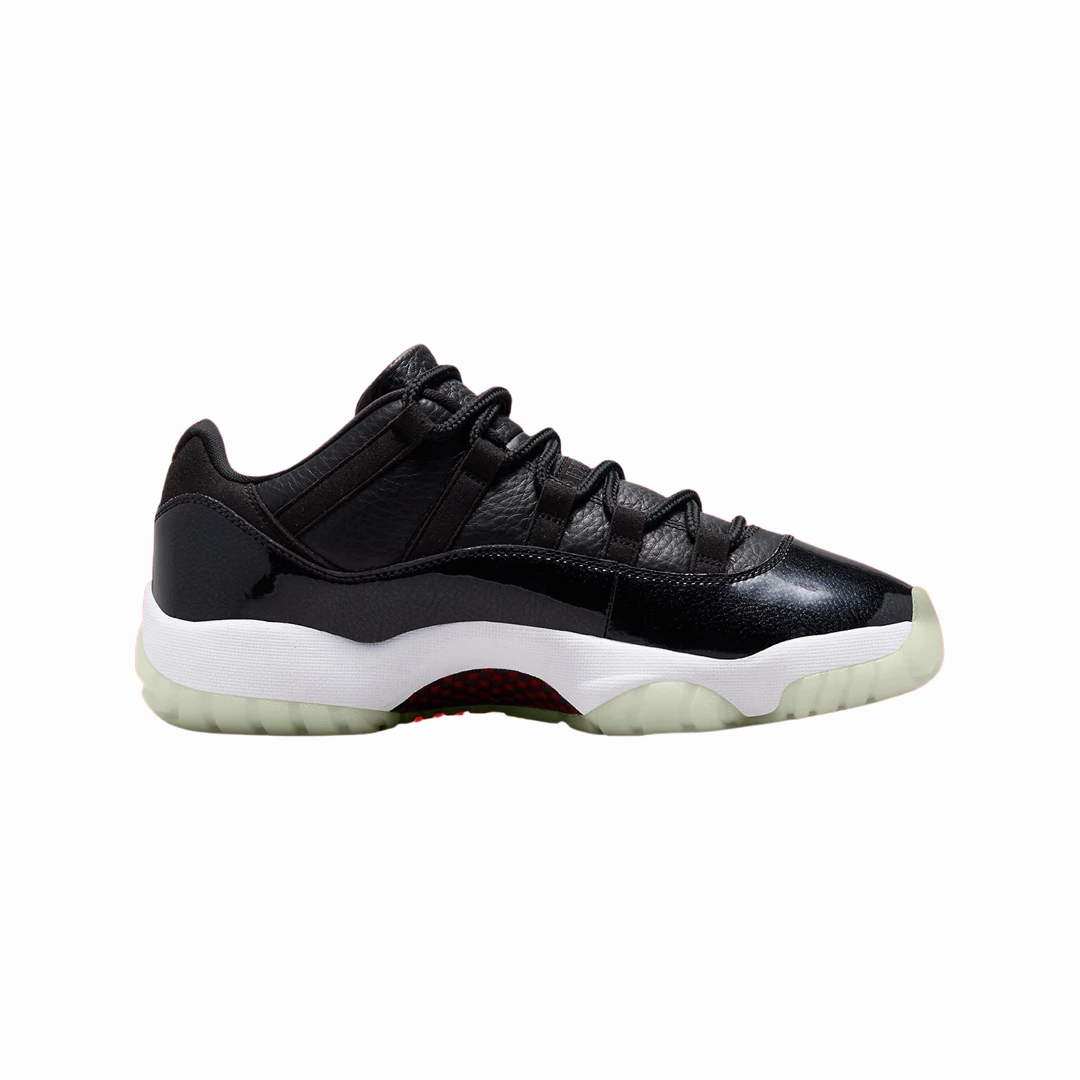 Air Jordan 11 Low Retro 72-10 Black Gym Red White Sail Basketball Shoes