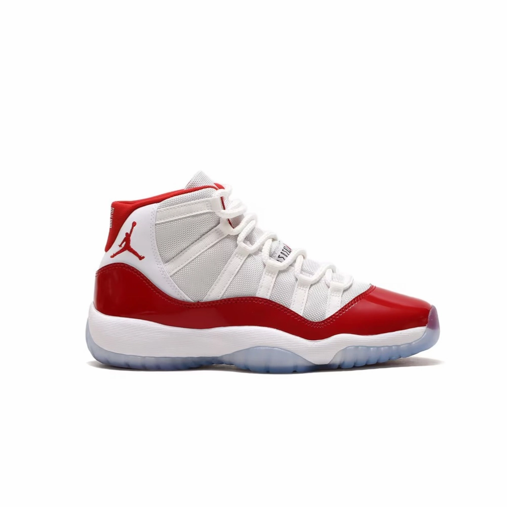 Air Jordan 11 Retro Cherry (2022) (PS) White Varsity Red-Black Basketball Shoes