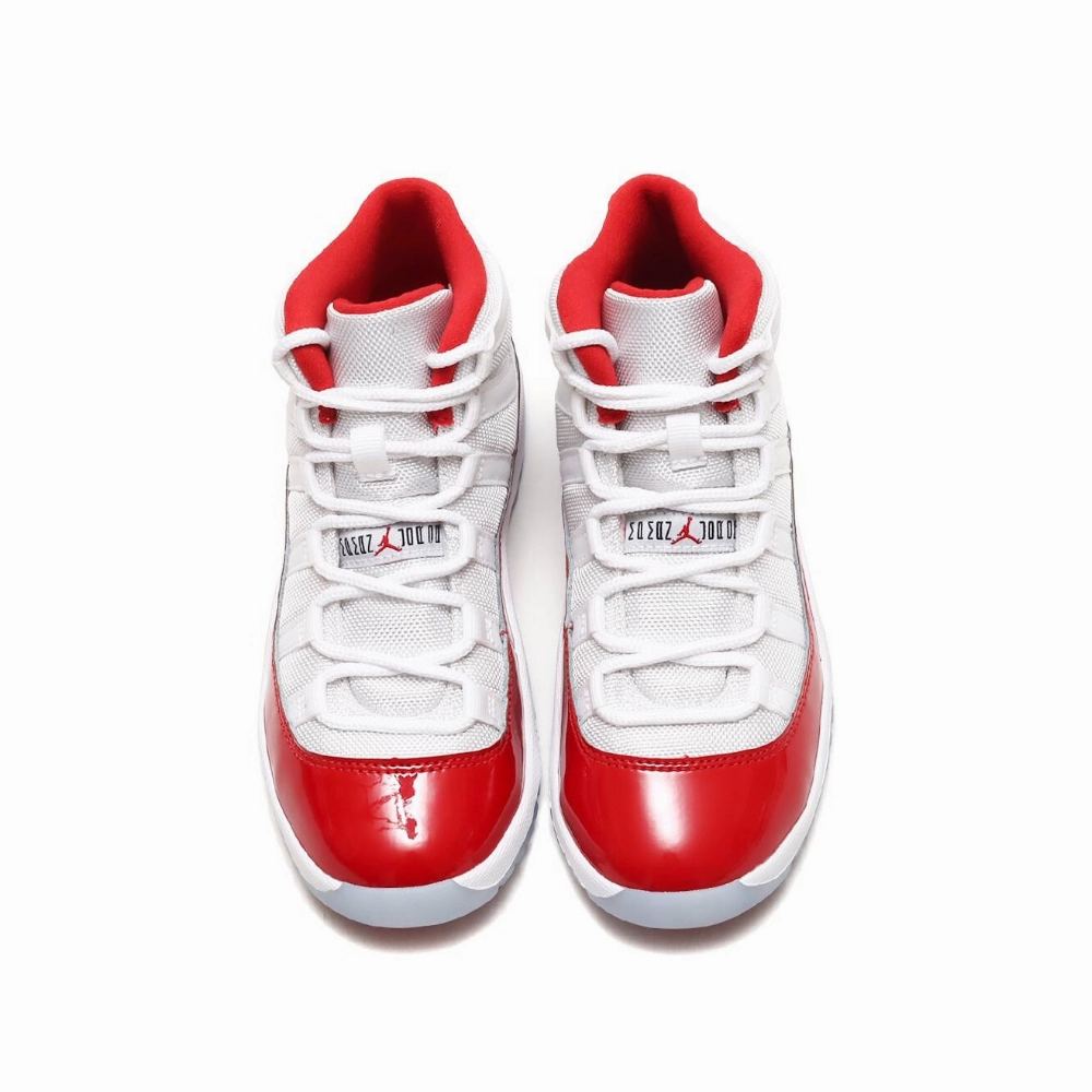 Air Jordan 11 Retro Cherry (2022) (PS) White Varsity Red-Black Basketball Shoes
