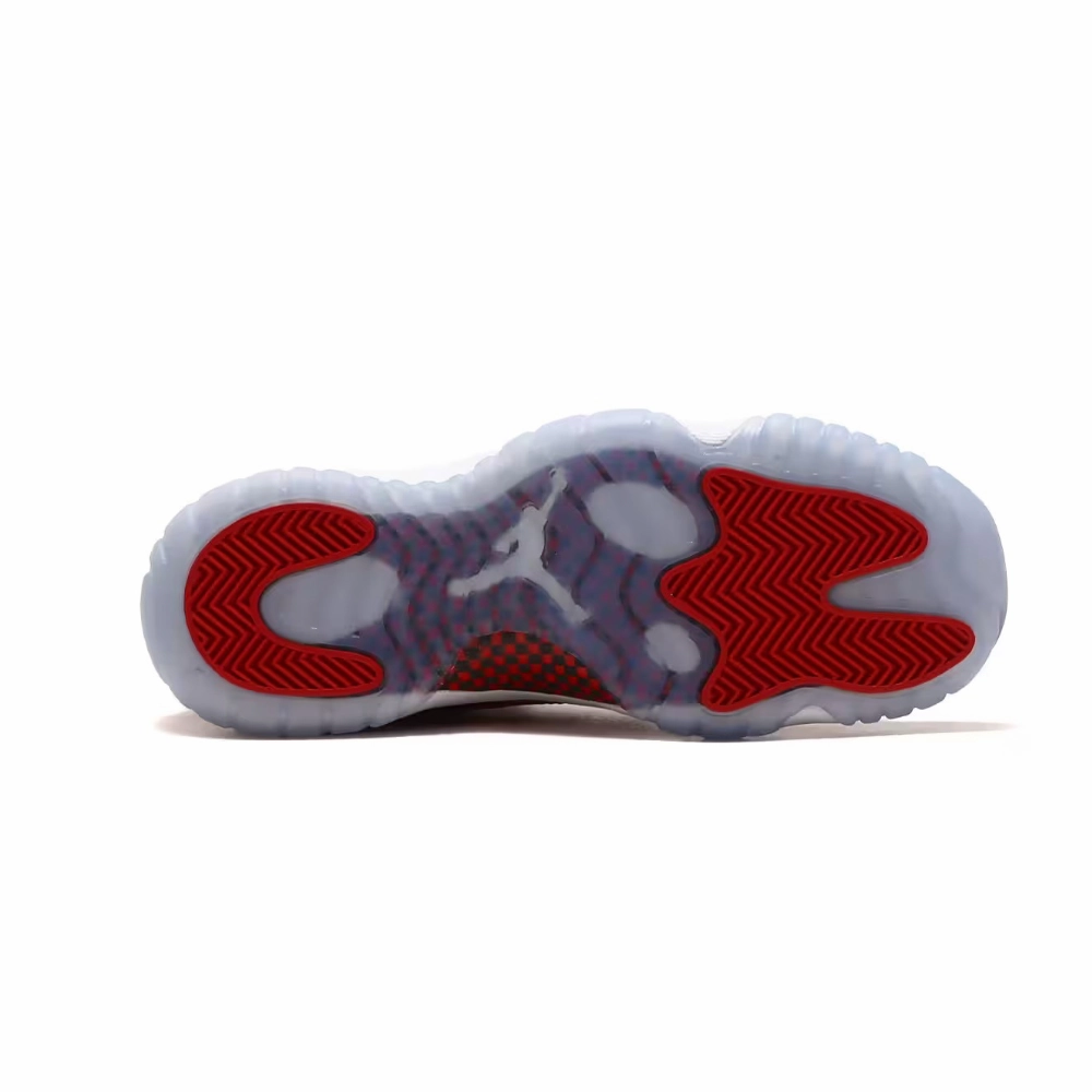 Air Jordan 11 Retro Cherry (2022) (PS) White Varsity Red-Black Basketball Shoes