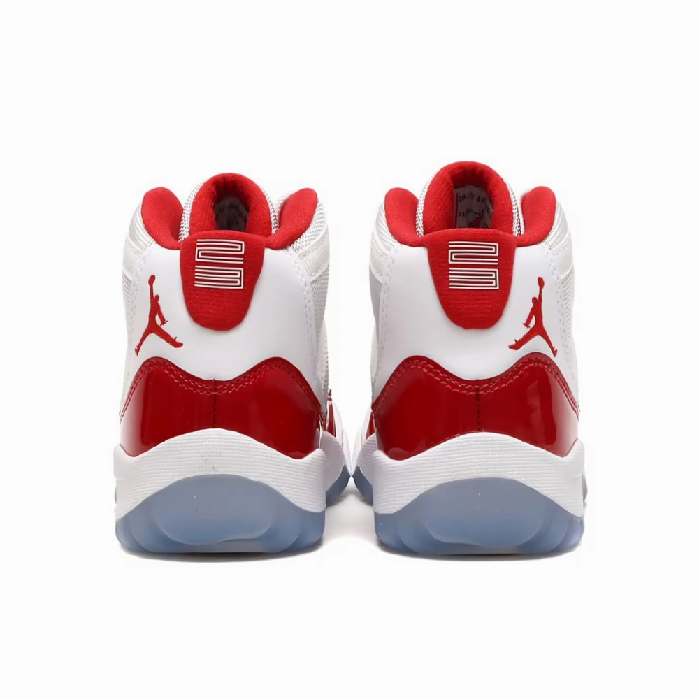 Air Jordan 11 Retro Cherry (2022) (PS) White Varsity Red-Black Basketball Shoes