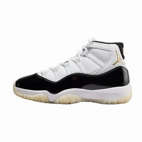 Air Jordan 11 Retro DMP Gratitude Black White Metallic Gold Air Jordan basketball shoes with classic look