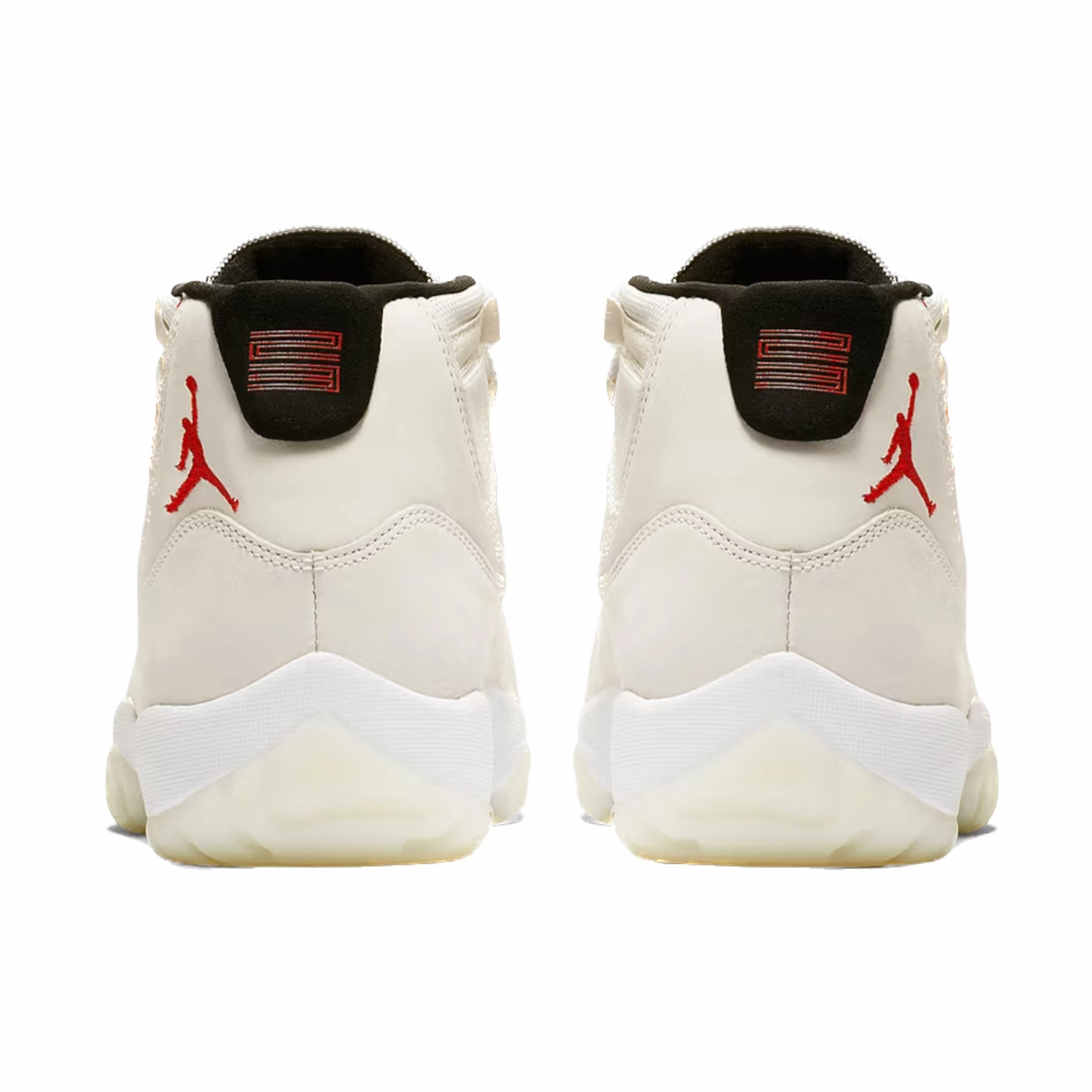 Air Jordan 11 Retro Platinum Tint Sail University Red Black Basketball Shoes