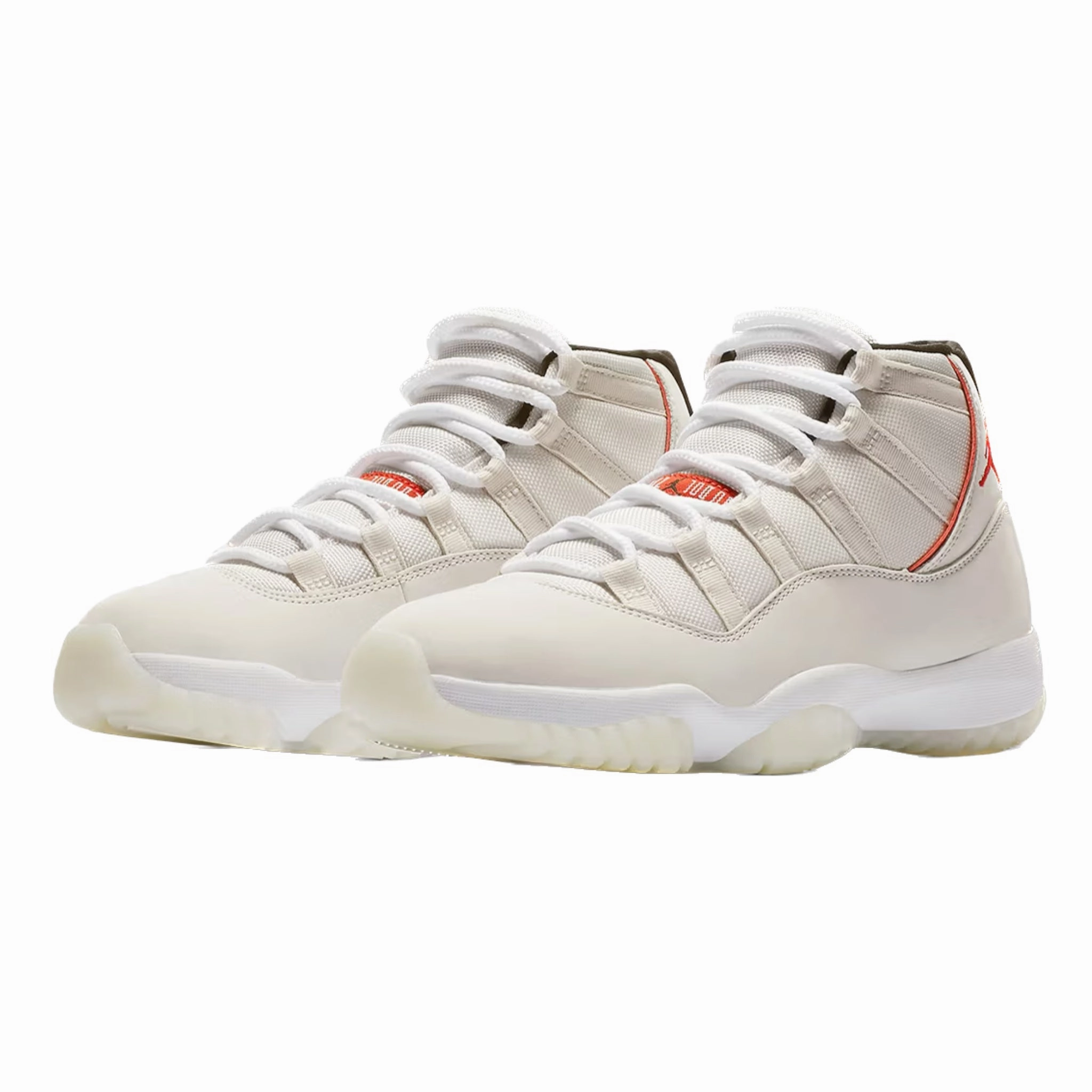 Air Jordan 11 Retro Platinum Tint Sail University Red Black Basketball Shoes