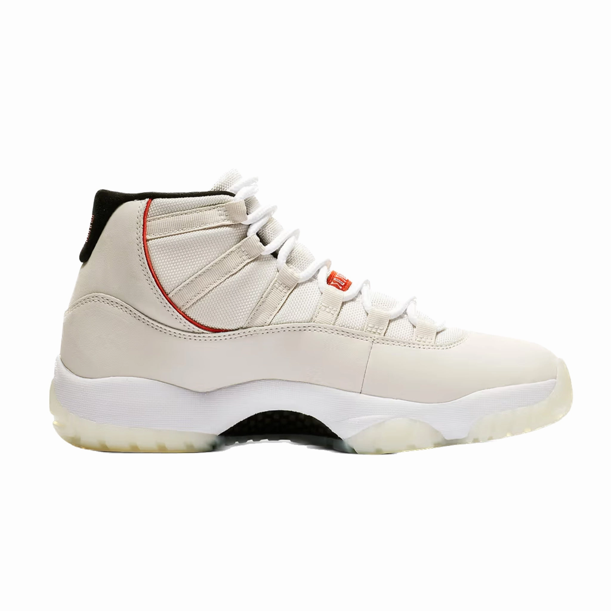 Air Jordan 11 Retro Platinum Tint Sail University Red Black Basketball Shoes