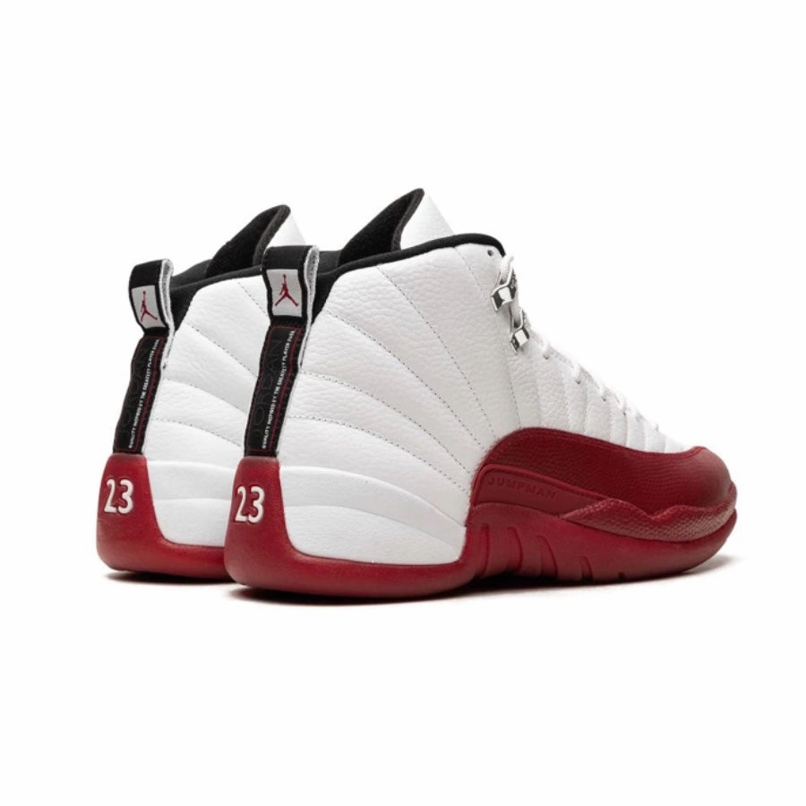 Air Jordan 12 Retro Cherry 2009 White Varsity Red Basketball Shoes