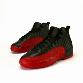 Air Jordan 12 Retro GS "Flu Game" Black Varsity Red Air Jordan retro sneakers for street style