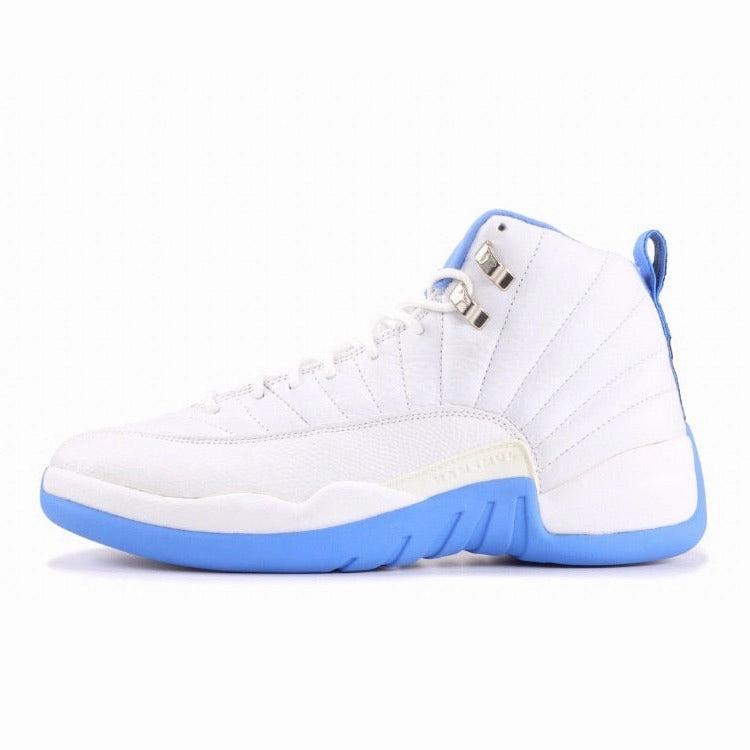 Air Jordan 12 Retro White University Blue Womens 2004 Air Jordan retro sneakers for street style
