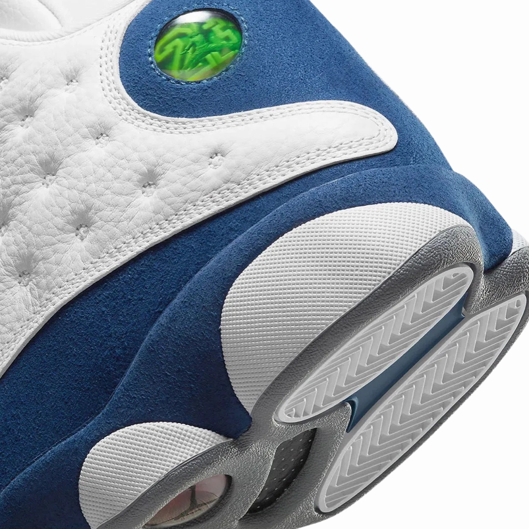 Air Jordan 13 White French Blue Light Steel Grey Basketball Shoes