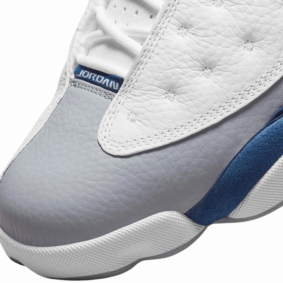 Air Jordan 13 White French Blue Light Steel Grey Basketball Shoes