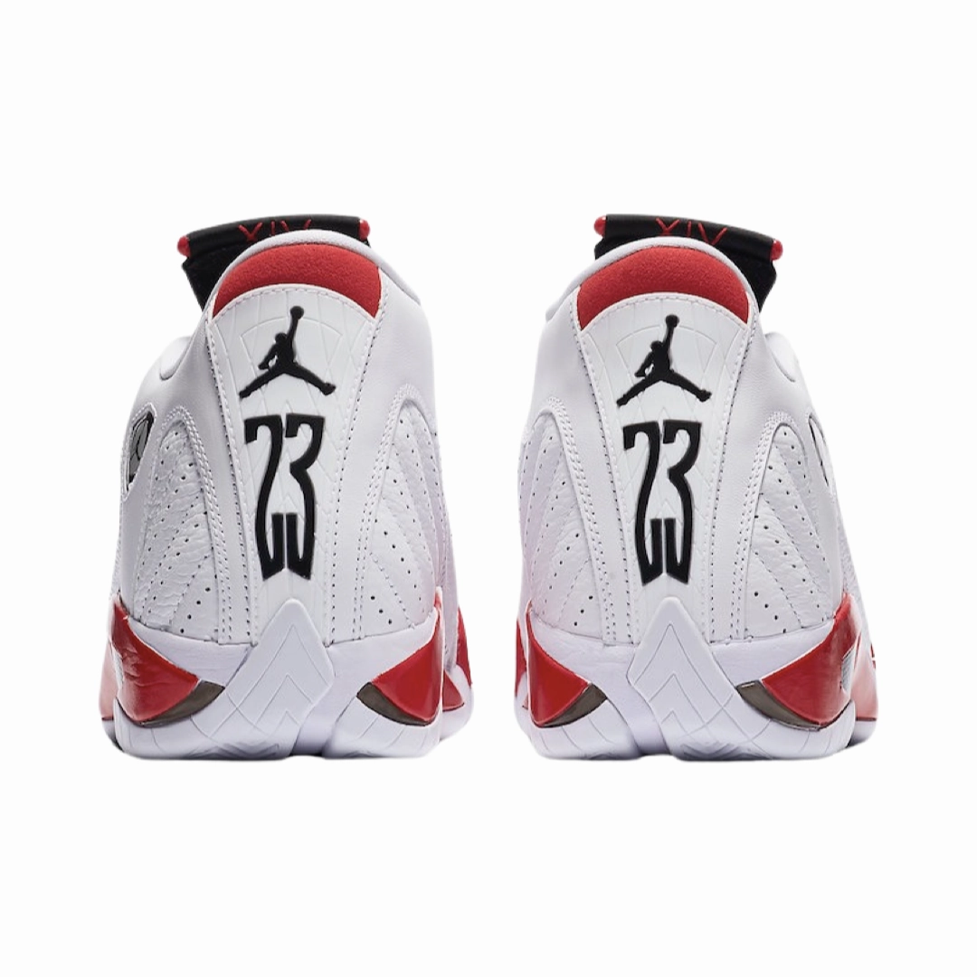 Air Jordan 14 Retro Candy Cane White Black Varsity Red Basketball Shoes