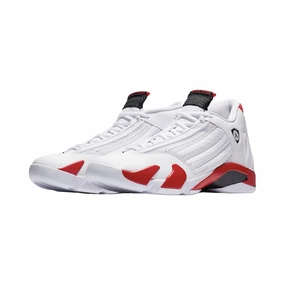 Air Jordan 14 Retro Candy Cane White Black Varsity Red Air Jordan basketball shoes with classic look