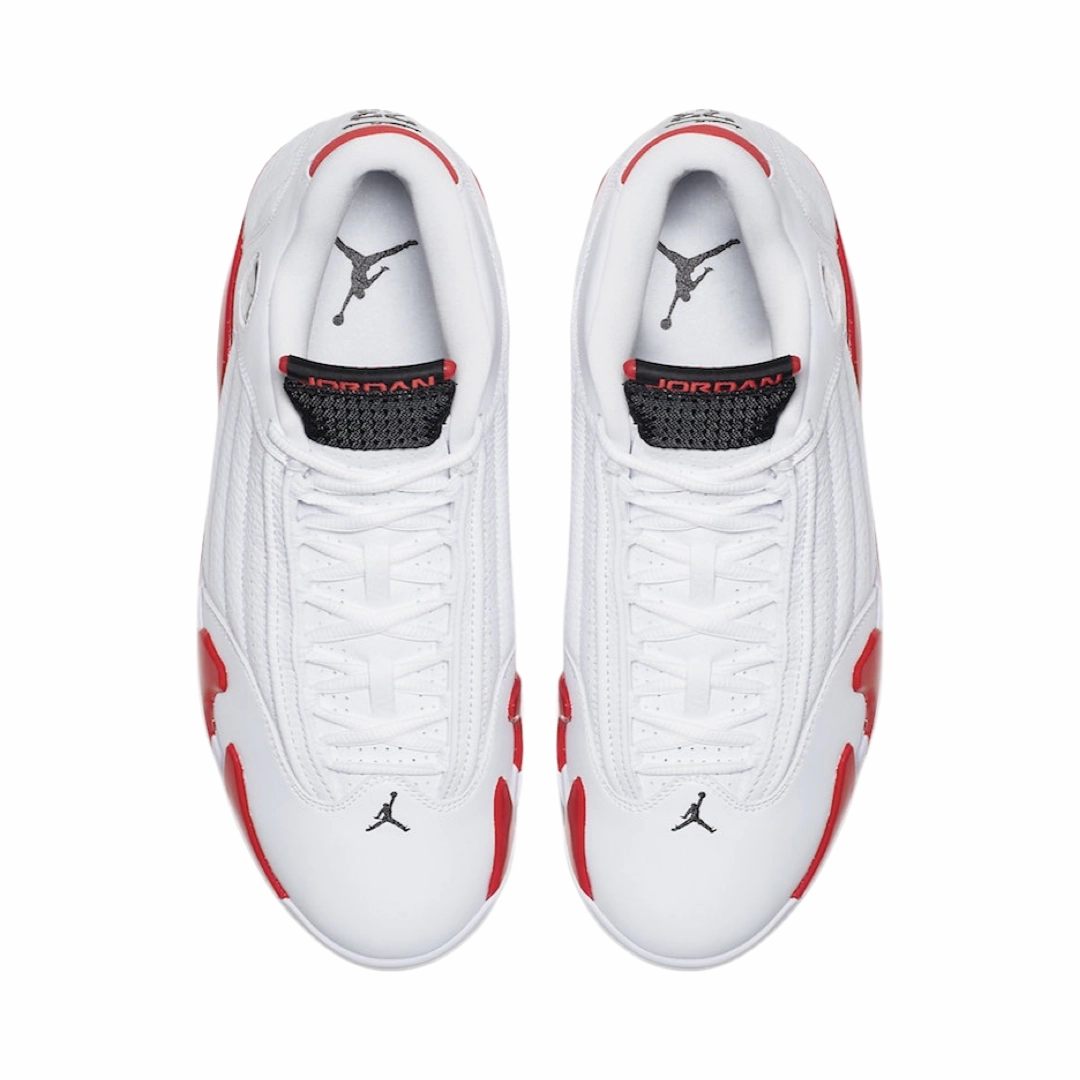 Air Jordan 14 Retro Candy Cane White Black Varsity Red Basketball Shoes