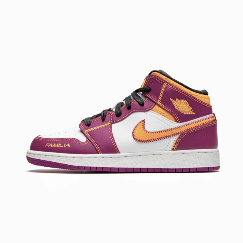 Air Jordan 1 GS Mid Day of the Dead Dia De Los Muertos  DC0500-100 Air Jordan retro sneakers for street style