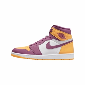 Air Jordan 1 High Brotherhood University Gold Light Bordeaux White Air Jordan basketball shoes with classic look