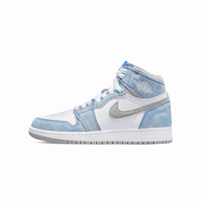 Air Jordan 1 High GS Hyper Royal Smoke Grey Retro Sneakers
