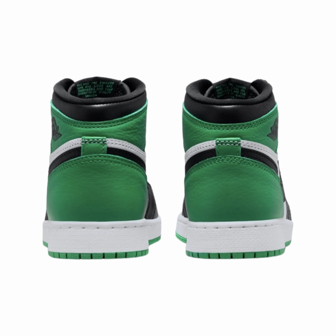 Air Jordan 1 High GS Lucky Green Black White Basketball Shoes