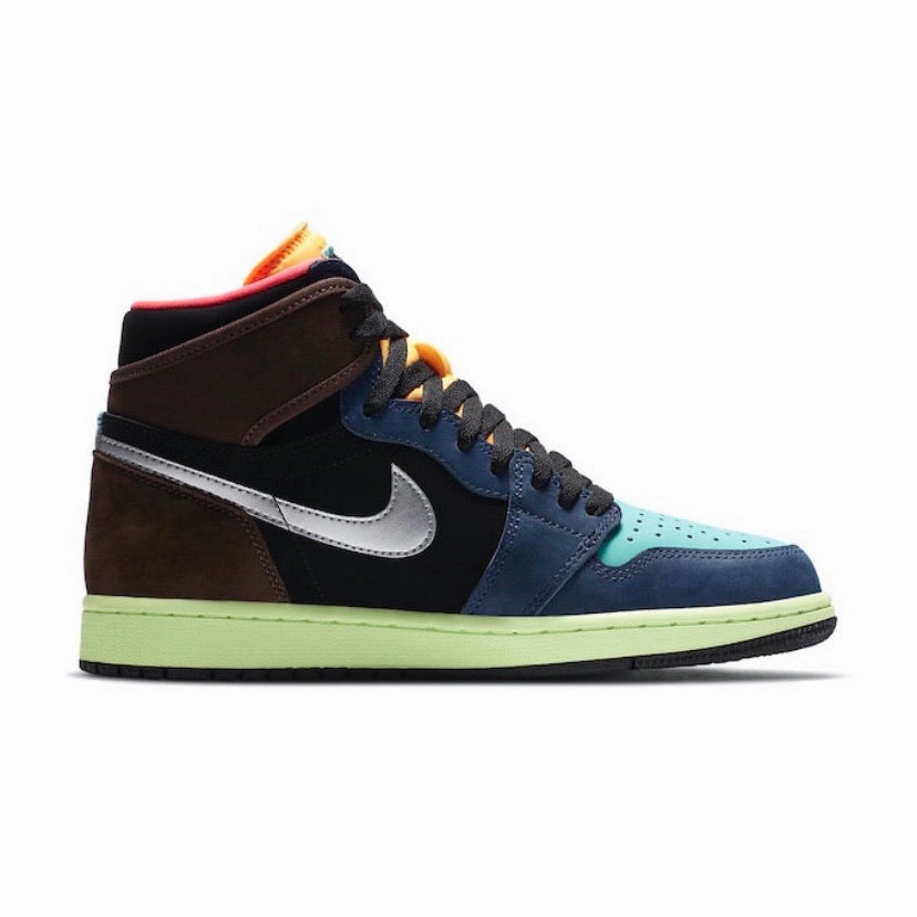 Air Jordan 1 High OG Bio Hack Baroque Brown Racer Pink Black Retro Sneakers