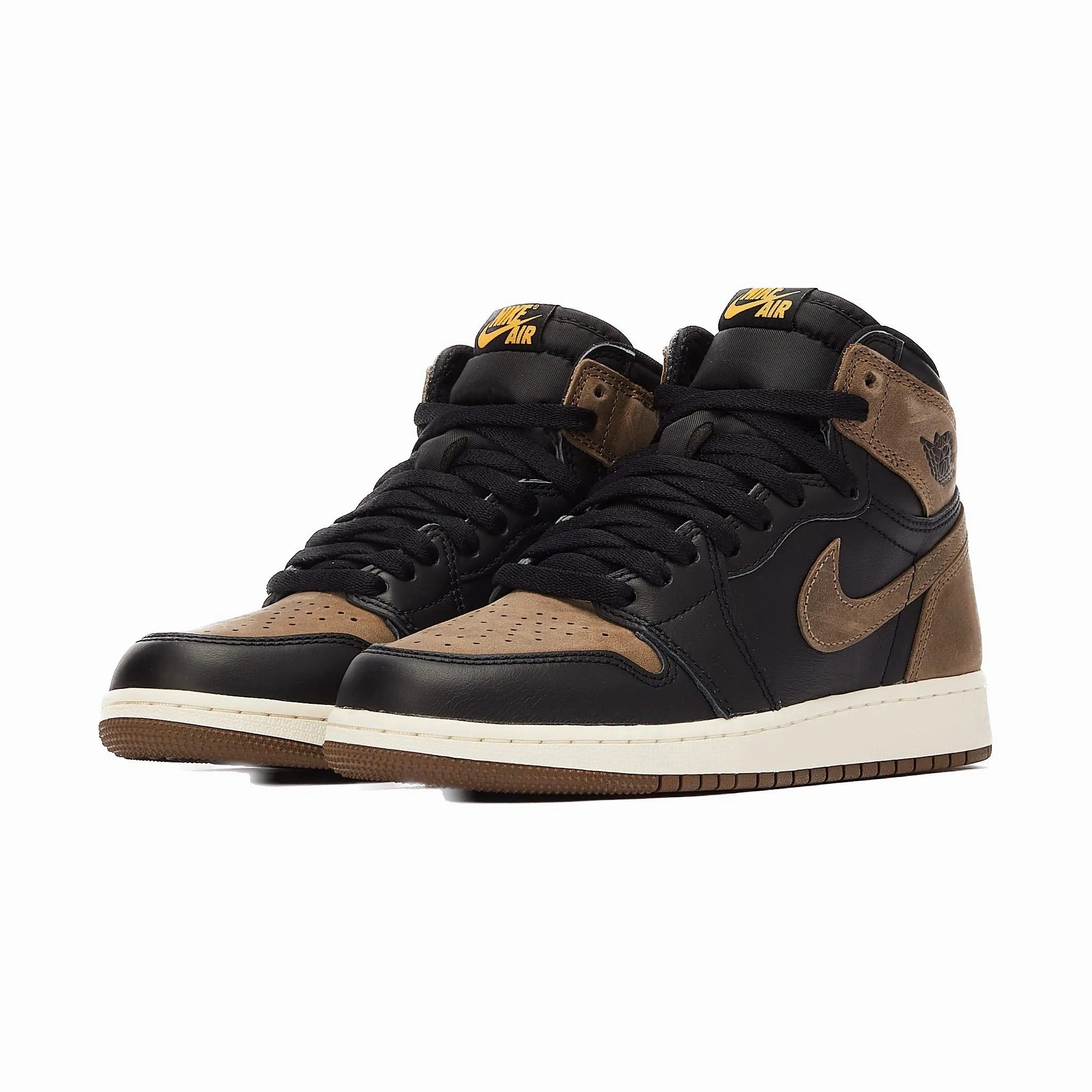 Air Jordan 1 High OG GS Palomino Black Metallic Gold Palomino Sail Basketball Shoes