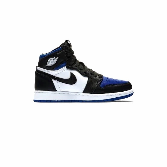 Air Jordan 1 High OG GS Royal Toe Black White Game Royal Retro Sneakers