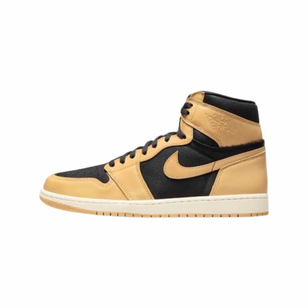 Air Jordan 1 High OG Heirloom Vachetta Tan Black Sail Air Jordan basketball shoes with classic look