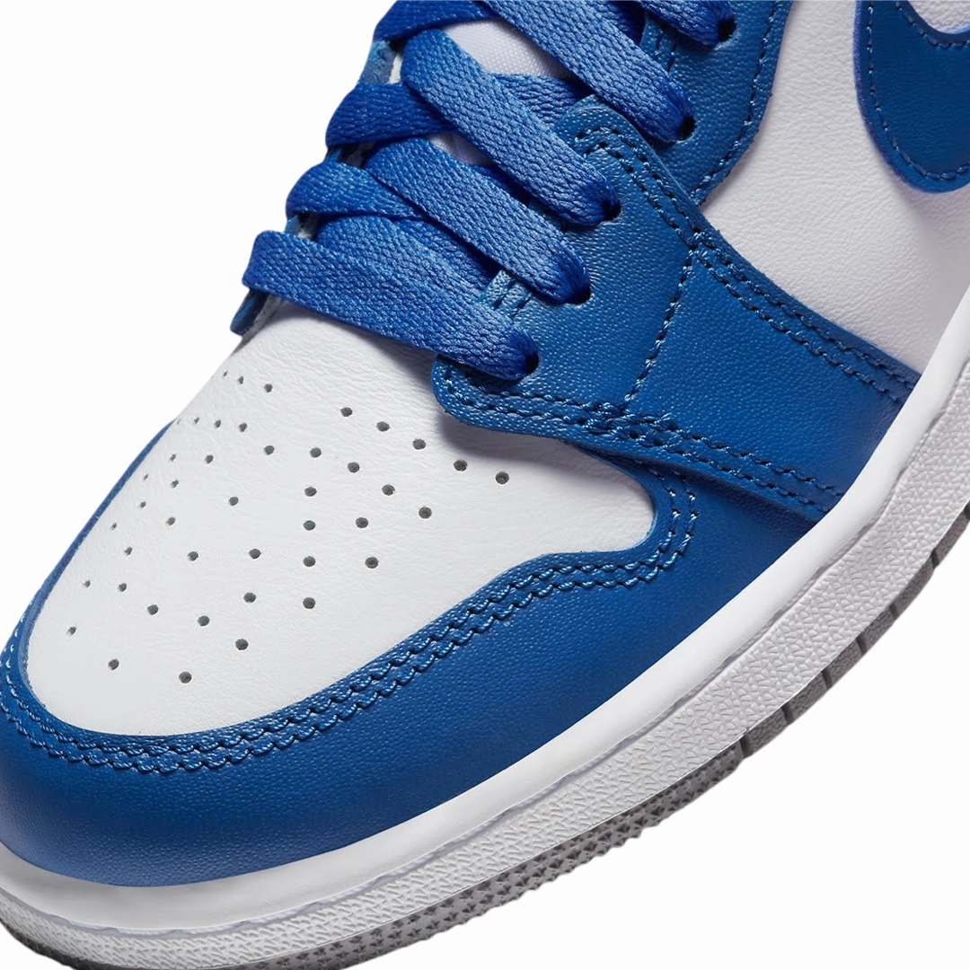 Air Jordan 1 High OG Retro GS True Blue White Cement Grey Basketball Shoes