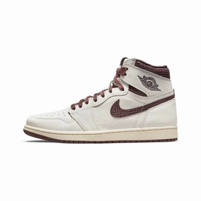 Air Jordan 1 High Retro A Ma Maniere Sail Burgundy Crush Air Jordan retro sneakers for street style