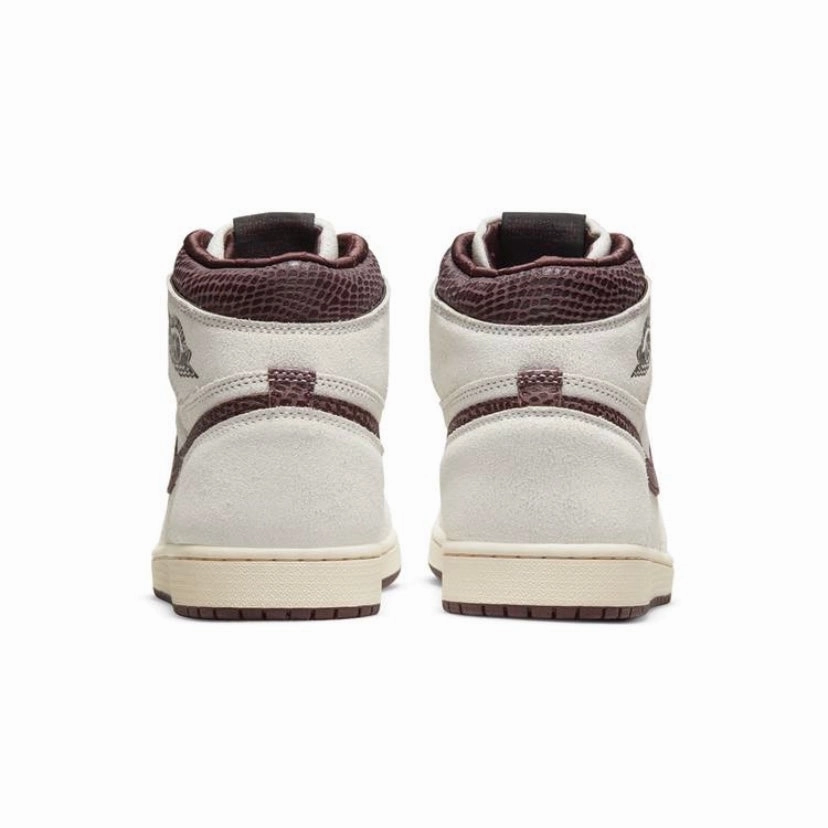 Air Jordan 1 High Retro A Ma Maniere Sail Burgundy Crush Retro Sneakers