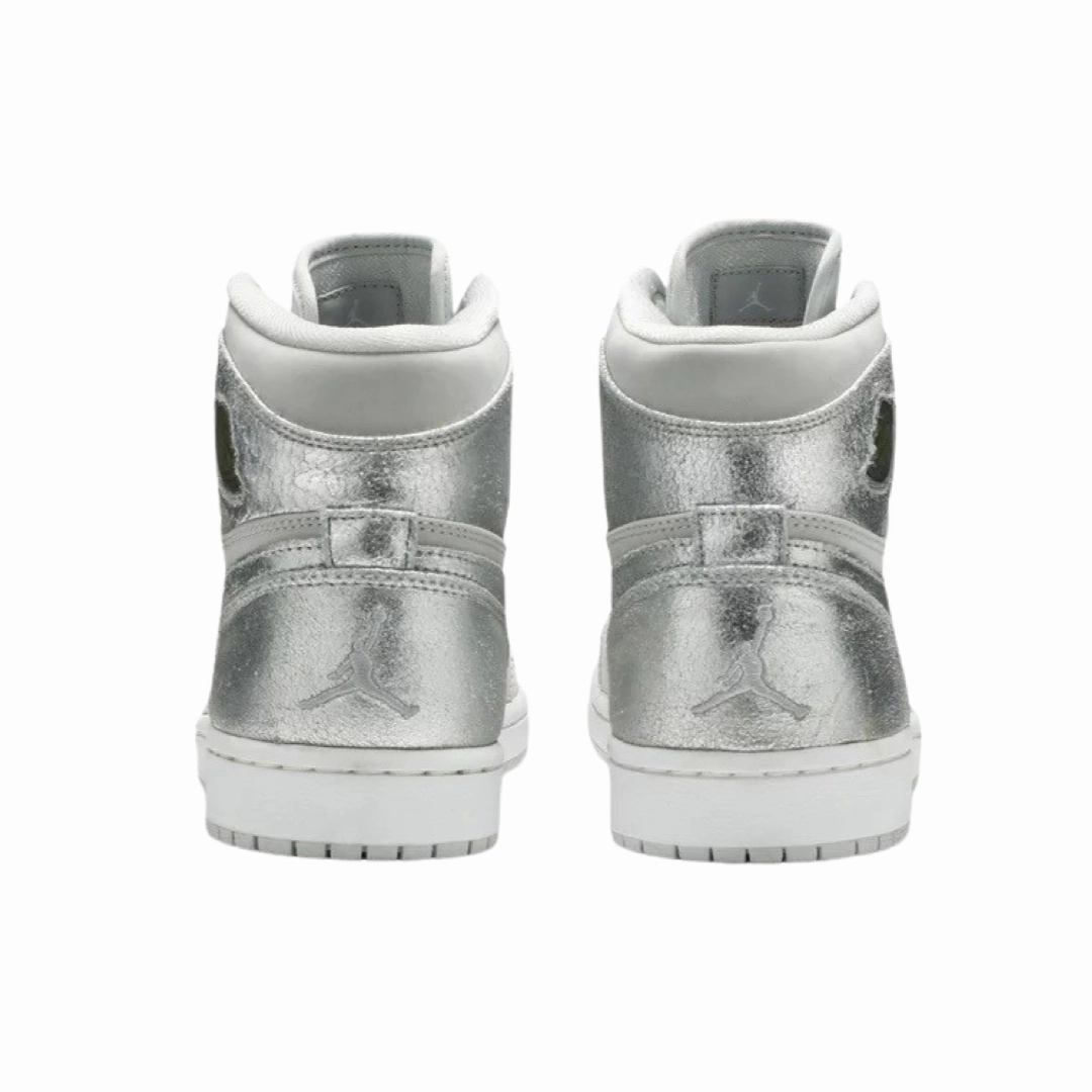 Air Jordan 1 High Retro CO JP Japan Silver Anniversary (2009) Special Edition Suitcase Box Neutral Grey Metallic Silver White Basketball Shoes
