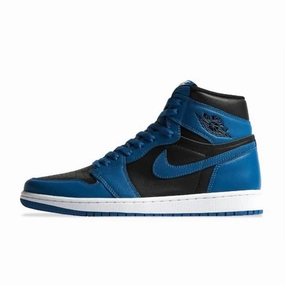 Air Jordan 1 High Retro GS Dark Marina Blue Black Air Jordan basketball shoes with classic look