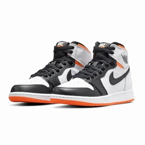 Air Jordan 1 High Retro GS Electro Orange White Black Air Jordan retro sneakers for street style