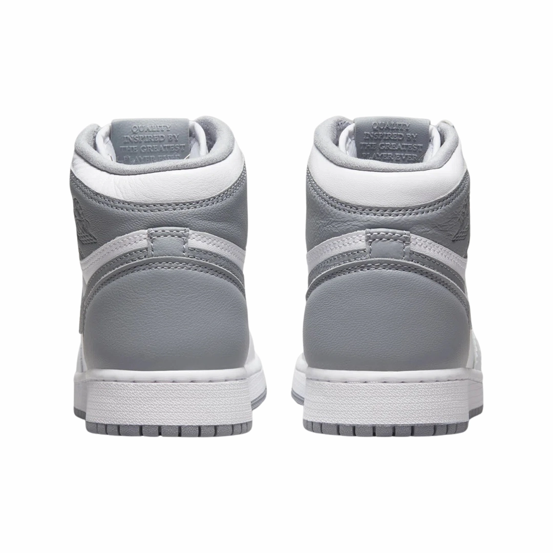 Air Jordan 1 High Retro GS White Stealth Grey Basketball Shoes