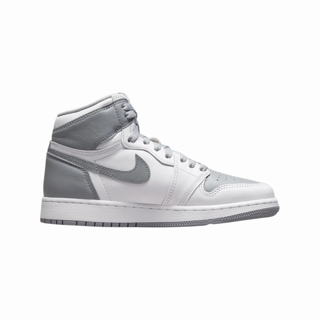 Air Jordan 1 High Retro GS White Stealth Grey Basketball Shoes