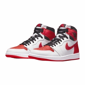 Air Jordan 1 High Retro Heritage White University Red Black Air Jordan basketball shoes with classic look