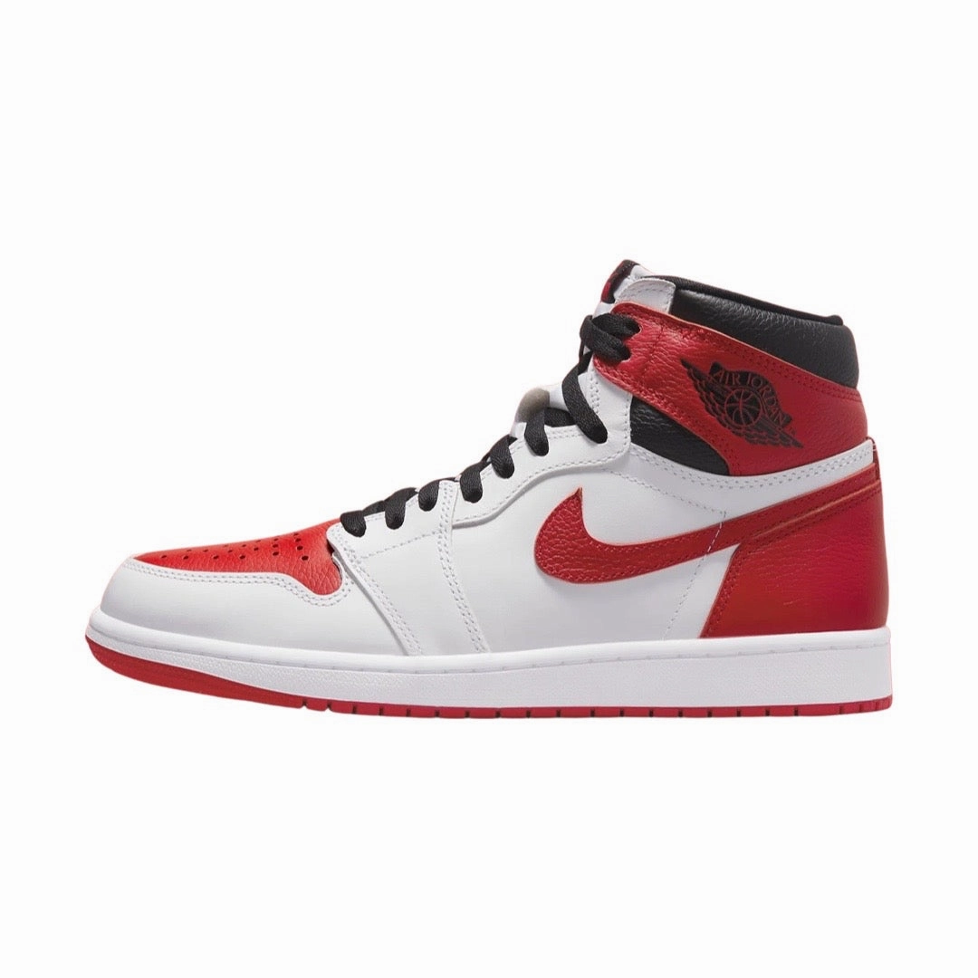 Air Jordan 1 High Retro Heritage White University Red Black Basketball Shoes