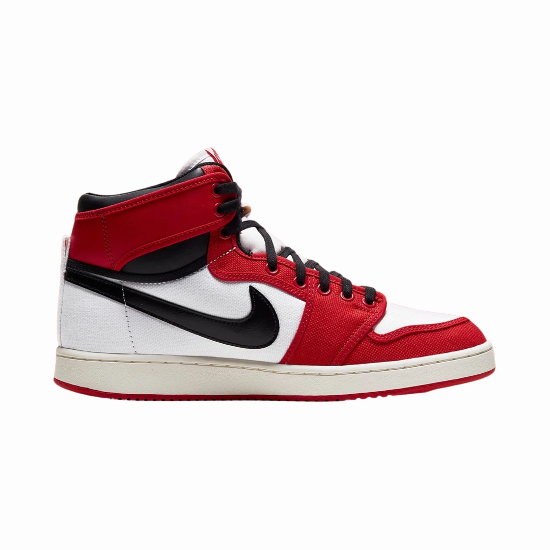 Air Jordan 1 High Retro KO Chicago 2021 White Black University Red Basketball Shoes
