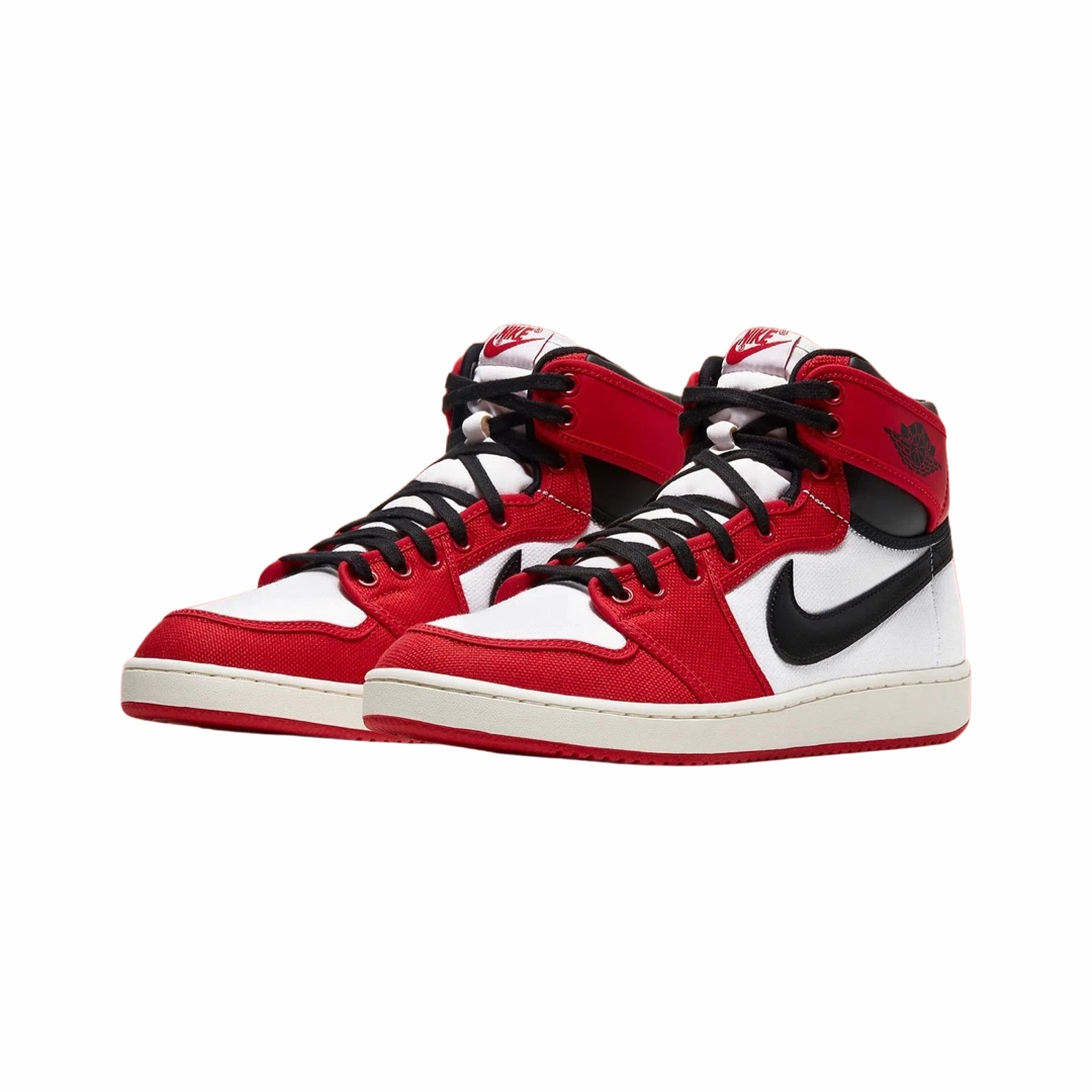 Air Jordan 1 High Retro KO Chicago 2021 White Black University Red Basketball Shoes