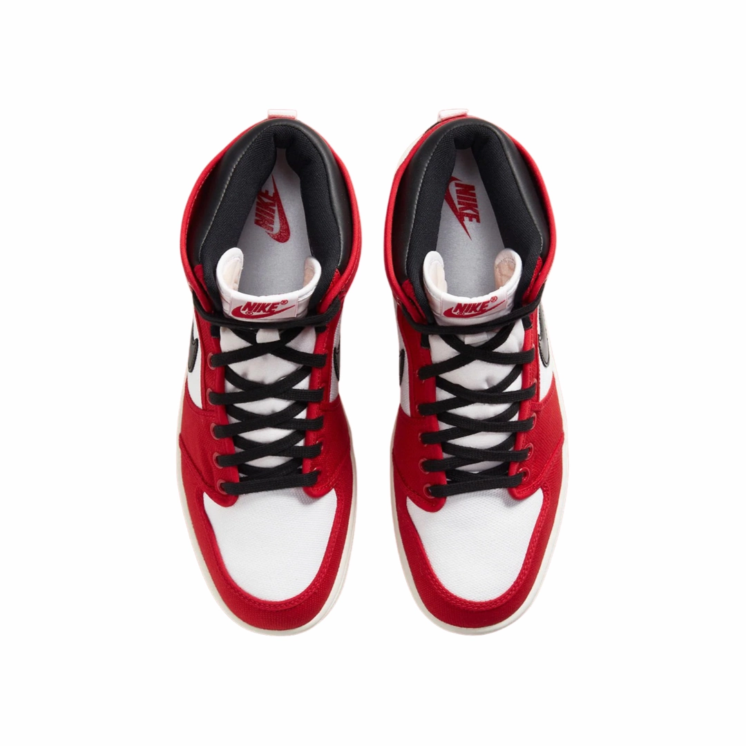 Air Jordan 1 High Retro KO Chicago 2021 White Black University Red Basketball Shoes
