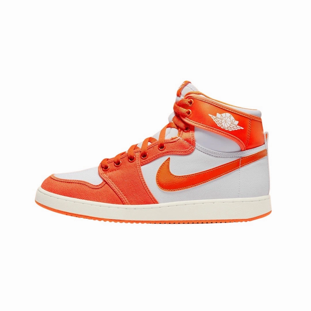 Air Jordan 1 High Retro KO Syracuse Orange Sail White Basketball Shoes