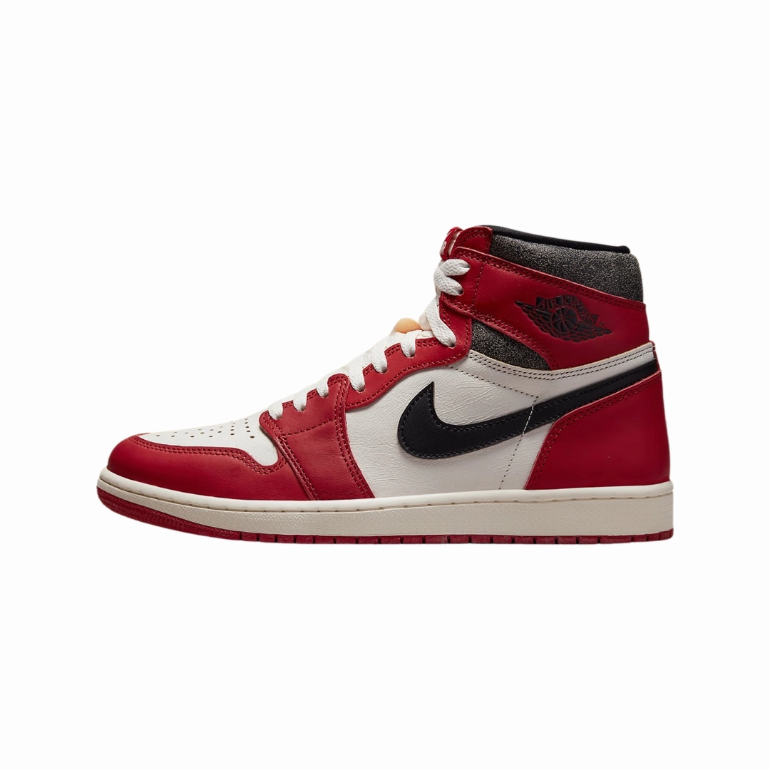 Air Jordan 1 High Retro Lost and Found Varsity Red Black Sail Muslin Air Jordan basketball shoes with classic look
