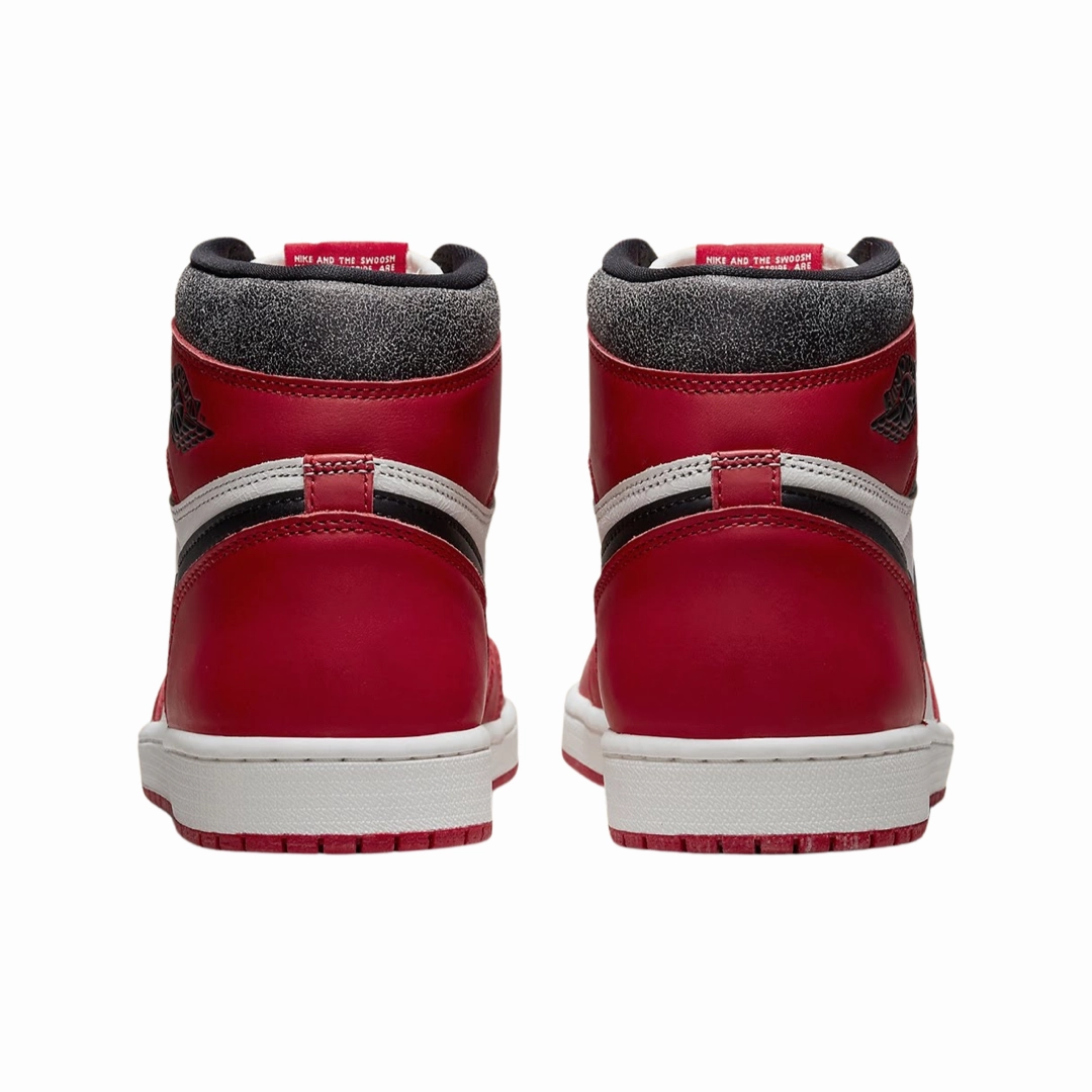 Air Jordan 1 High Retro Lost and Found Varsity Red Black Sail Muslin Basketball Shoes