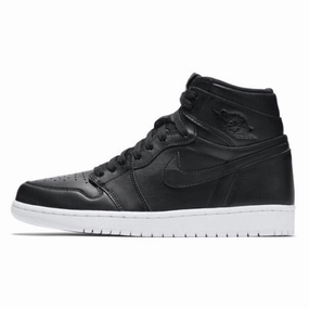 Air Jordan 1 High Retro OG BG "Cyber Monday" (GS) Black Black White Air Jordan retro sneakers for street style