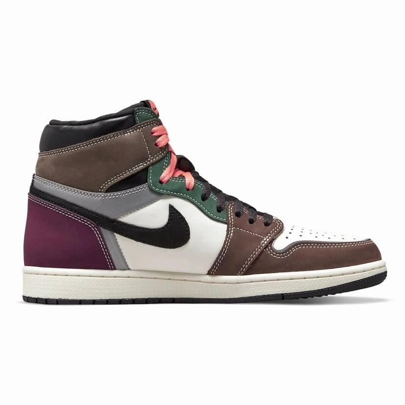 Air Jordan 1 High Retro OG Black Archaeo Pink Brown Basketball Shoes