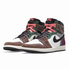 Air Jordan 1 High Retro OG Black Archaeo Pink Brown Air Jordan basketball shoes with classic look