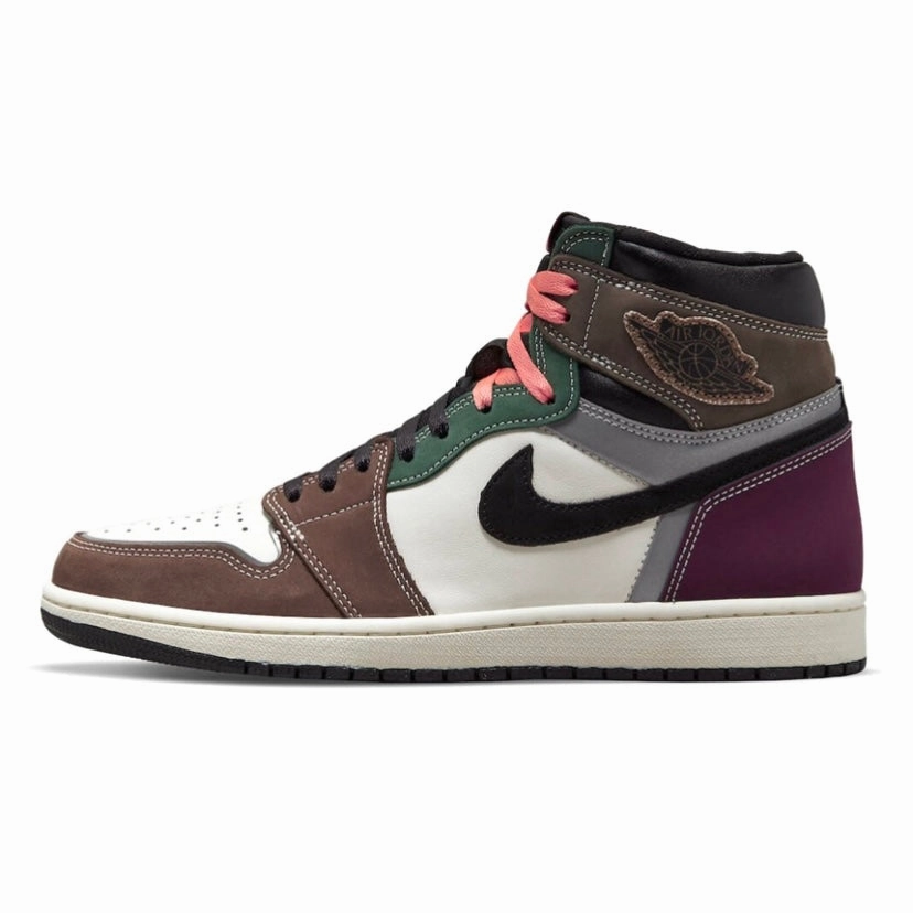 Air Jordan 1 High Retro OG Black Archaeo Pink Brown Basketball Shoes