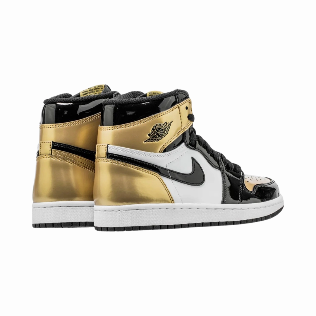 Air Jordan 1 High Retro OG NRG Gold Toe Black Metallic Gold Summit White Retro Sneakers