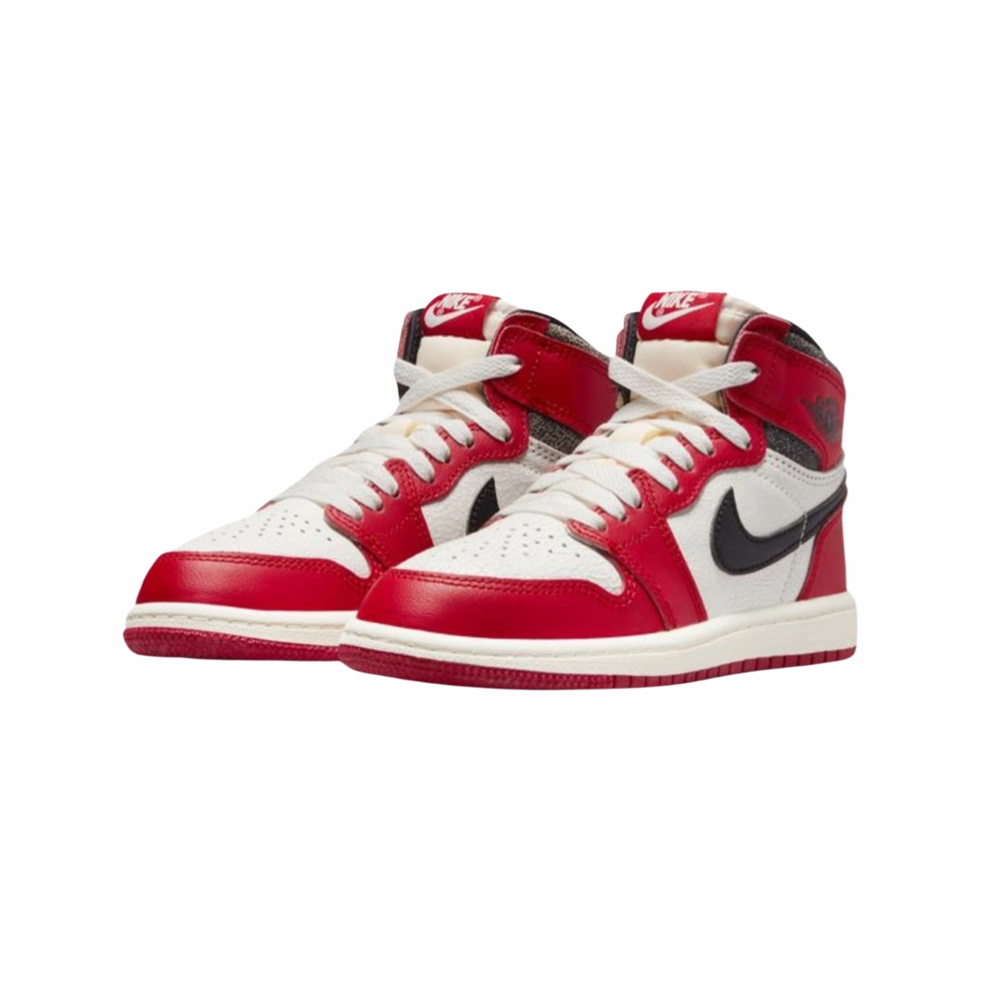 Air Jordan 1 High Retro PS Lost and Found Varsity Red Black Sail Muslin Basketball Shoes