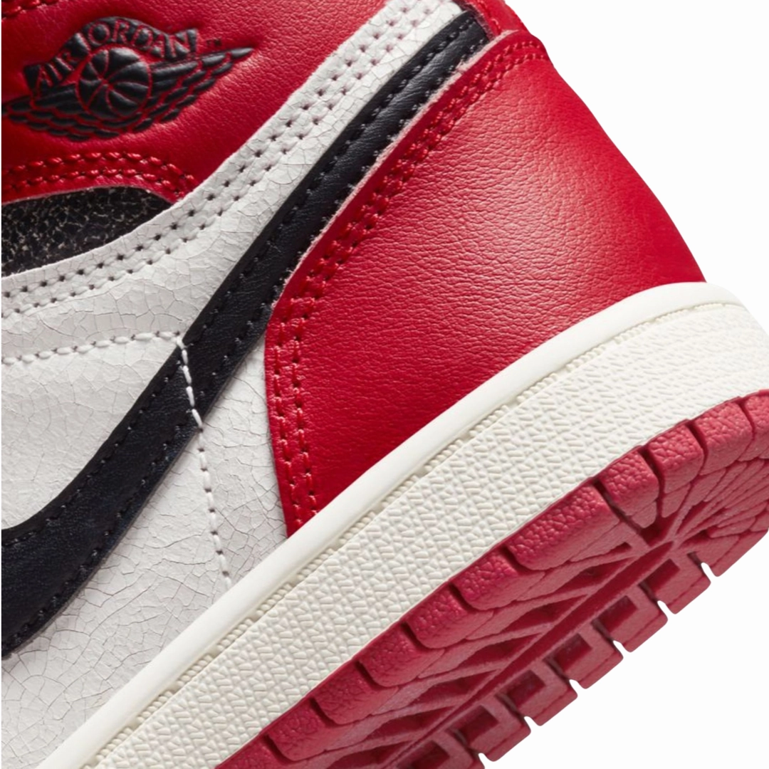 Air Jordan 1 High Retro PS Lost and Found Varsity Red Black Sail Muslin Basketball Shoes
