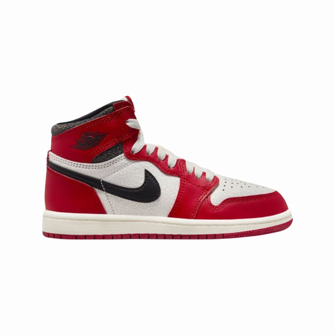 Air Jordan 1 High Retro PS Lost and Found Varsity Red Black Sail Muslin Basketball Shoes